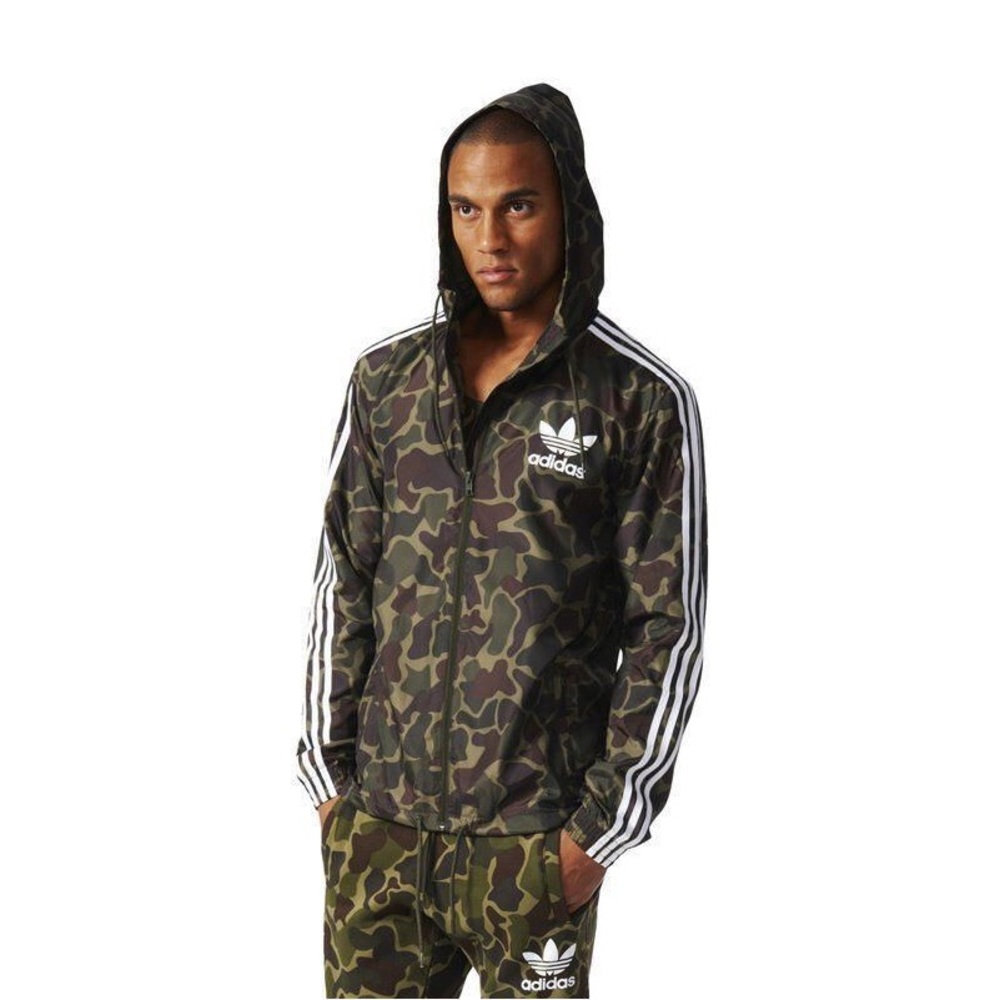 Adidas Original Camouflage Windbreaker Track Jacket